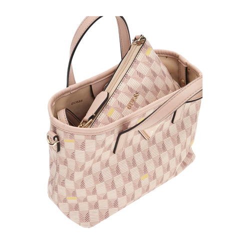Guess Borsa a mano Borsa Donna mini G Wave stampata Rosa - Francavilla Moda
